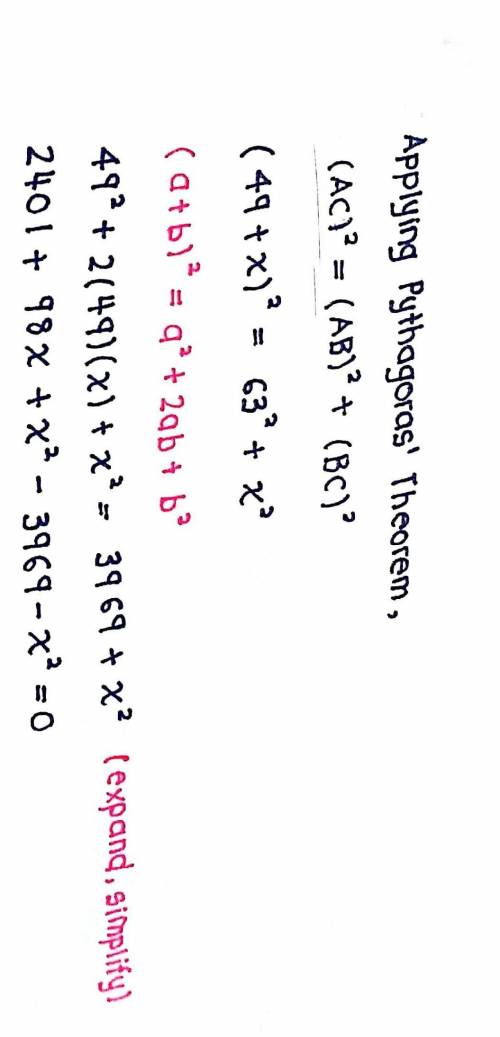 Solve for x. Show work on a piece of paper.