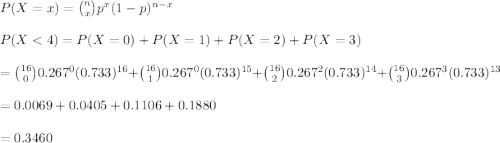 P(X=x)={n\choose x}p^x(1-p)^{n-x}\\\\P(X