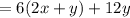 =6(2x+y)+12y