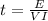 t= \frac{E}{VI}