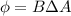 \phi = B\Delta A