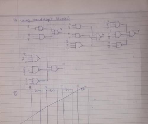 A circuit has four inputs RSTU and four outputs VWYZ. RSTU represents a Binary Coded Decimal digit V