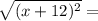 \sqrt{(x+12)^2} =