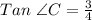 Tan \ \angle C=\frac{3}{4}