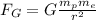 F_G=G\frac{m_p m_e}{r^2}