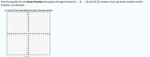 Find the equation for the linear function that passes through the points (−5,−4) and (5,2). answers