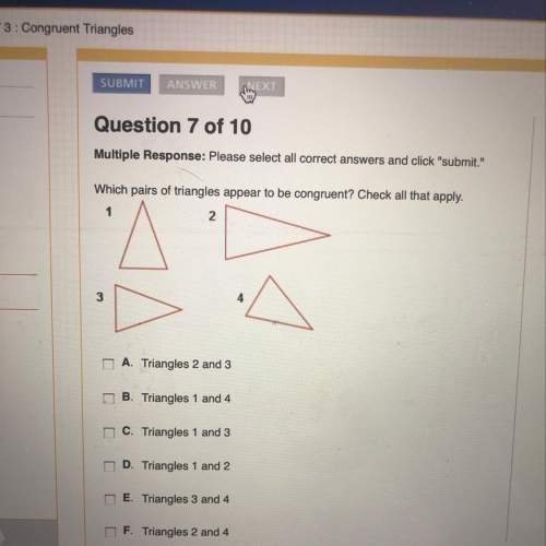 Which pairs of triangles appear to be congruent? check all that apply.