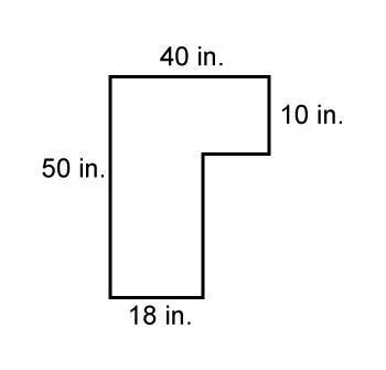 Pls ; -;  what is the perimeter of the figure?  a. 180 in.