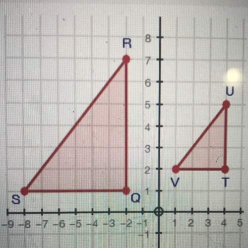 triangle qrs is similar to triangle tuv. write the equation, in slope intercept form of the s