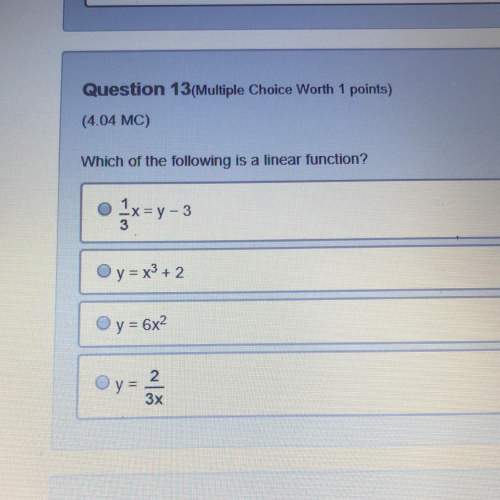 Which of the following is a linear function?