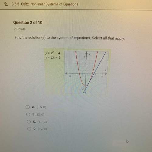 Find the solution(s) to the system of equations?