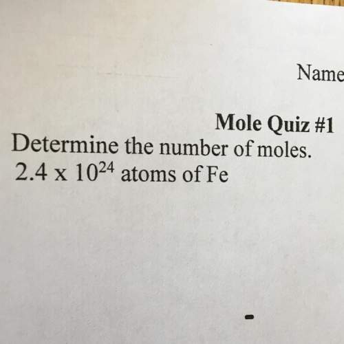 Determine the number of moles. 2.4x10^24 atoms of fe