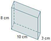 What is the volume of the right rectangular prism?  21 cm3 42 cm3 120 cm3