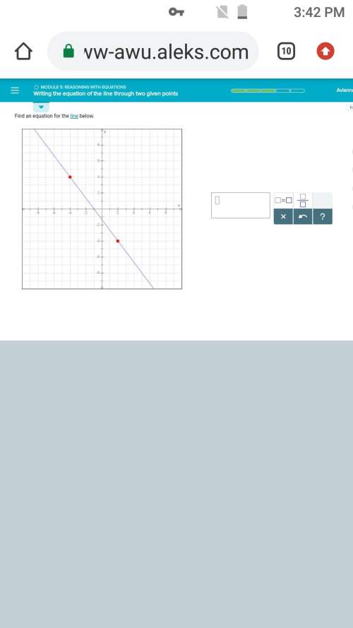 ()  find the equation for the line below