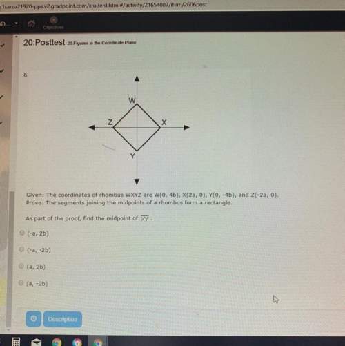 As part of the proof, find the midpoint of xy