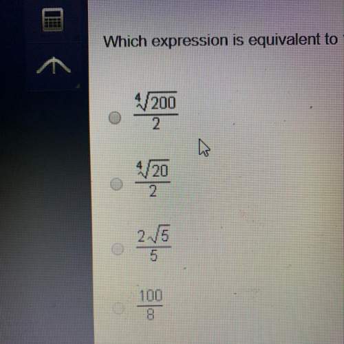 Which expression is equivalent sqrt10/4sqrt8