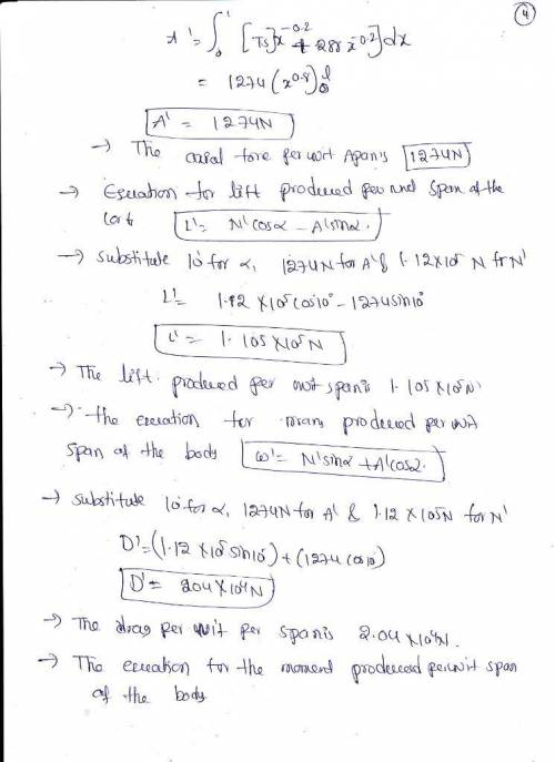 Consider an infinitely thin flat plate with a 1 m chord at an angle of attack of 10◦ in a supersonic