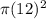 \pi (12)^{2}