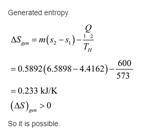 A cylinder fitted with a movable piston contains water at 3 MPa with 50% quality, at which point the