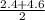 \frac{2.4 +4.6}{2}