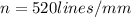 n=520 lines/mm