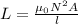 L = \frac{\mu_{0}N^{2} A }{l}