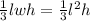 \frac{1}{3}lwh=\frac{1}{3}l^2h