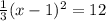 \frac{1}{3}(x-1)^2=12
