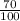 \frac{70}{100}\\