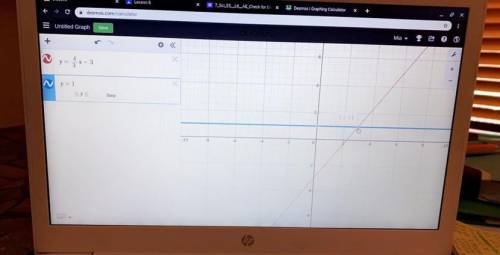 Y=4/3x-3 y=1  infinitely many or no solutions? and graph.