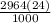 \frac{2964 (24)}{1000}