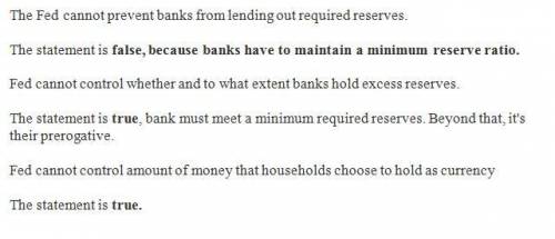 The reserve requirement, open market operations, and the moneysupply Assume that banks do not hold e