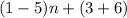 (1-5)n+(3+6)