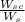 \frac{W_{sc} }{W_{s}}