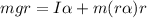 mgr = I\alpha  + m(r\alpha ) r