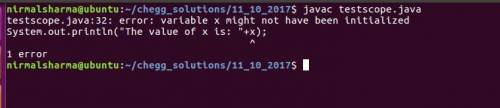 2-Write test programs in java to determine the scope of a variable declared in a for statement. Spec