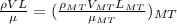 \frac{\rho VL}{\mu } =(\frac{\rho _{MT} V_{MT} L_{MT} }{\mu _{MT} } )_{MT}