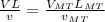 \frac{VL}{v } =\frac{V_{MT} L_{MT} }{v _{MT} }