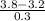 \frac{3.8-3.2}{0.3}