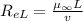 R_{eL} = \frac{\mu_{\infty}L}{v}