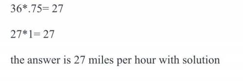 8. Eva drove to work at an average speed of 36 mph. On the way home, she hit traffic and only drove