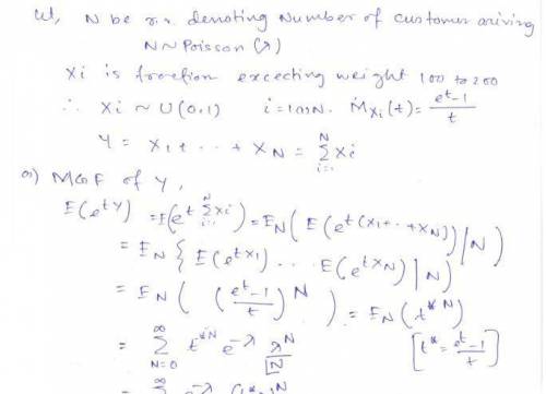 At a certain time, the number of people that enter an elevator is a Poisson random variable with par