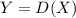 Y = D(X)