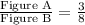 \frac{\text{Figure A}}{\text{Figure B}}=\frac{3}{8}