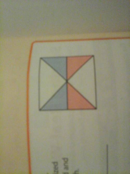 In a diagram, the area of the large square is 1 square unit. two diagonal segments divide the square