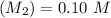 (M_2) = 0.10 \ M