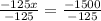 \frac{-125x}{-125}=\frac{-1500}{-125}