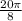 \frac{20\pi }{8}