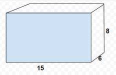 What is the surface area of the prism in square inches?