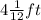 4\frac{1}{12} ft